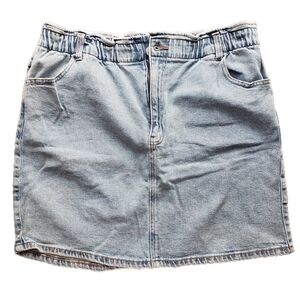 Light Blue Denim Skirt